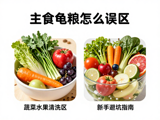 主食龟粮怎么选？蔬菜水果清洗误区，新手避坑指南