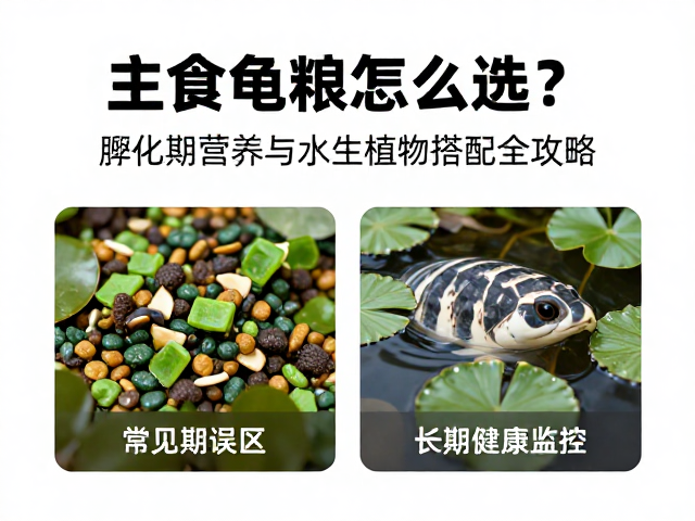 主食龟粮怎么选？孵化期营养与水生植物搭配全攻略