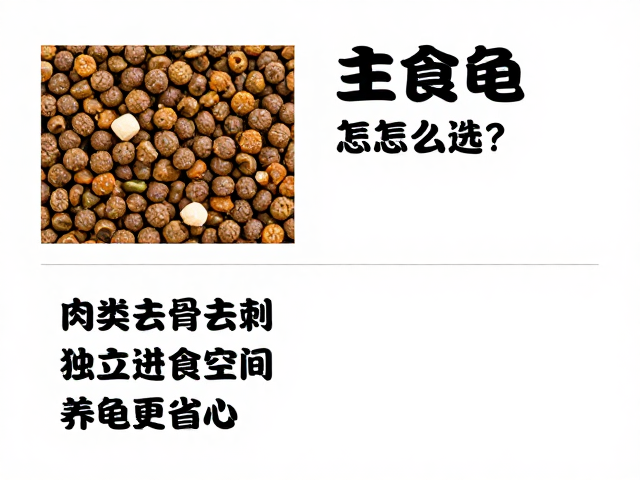 主食龟粮怎么选?肉类去骨去刺,独立进食空间,养龟更省心