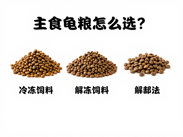 主食龟粮怎么选?冷冻饲料解冻法,昆虫甲壳类喂养指南