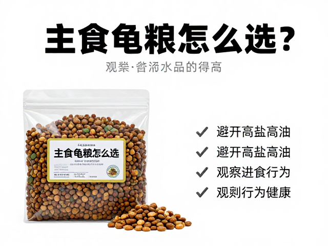 主食龟粮怎么选?避开高盐高油,观察进食行为定健康