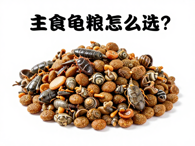 主食龟粮怎么选?观察进食行为,搭配昆虫甲壳类更营养