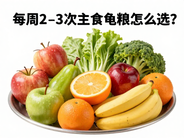 成龟每周2-3次主食龟粮怎么选?蔬菜水果清洗误区大揭秘