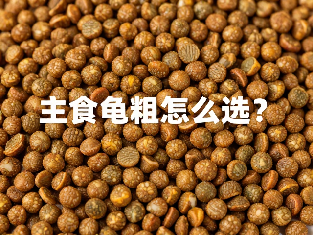 主食龟粮怎么选？安静环境配配合饲料，养出健康好龟