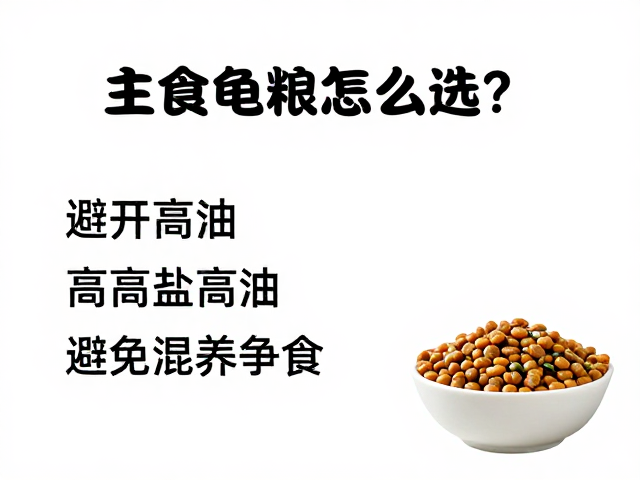 主食龟粮怎么选?避开高盐高油,避免混养争食