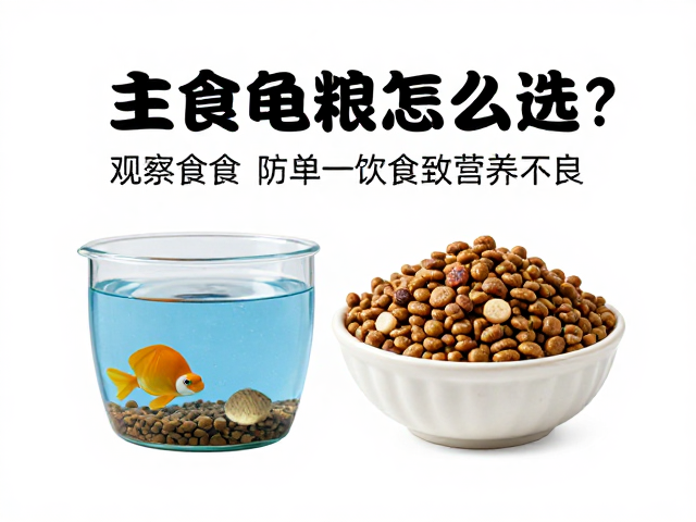 主食龟粮怎么选?观察食欲防单一饮食致营养不良