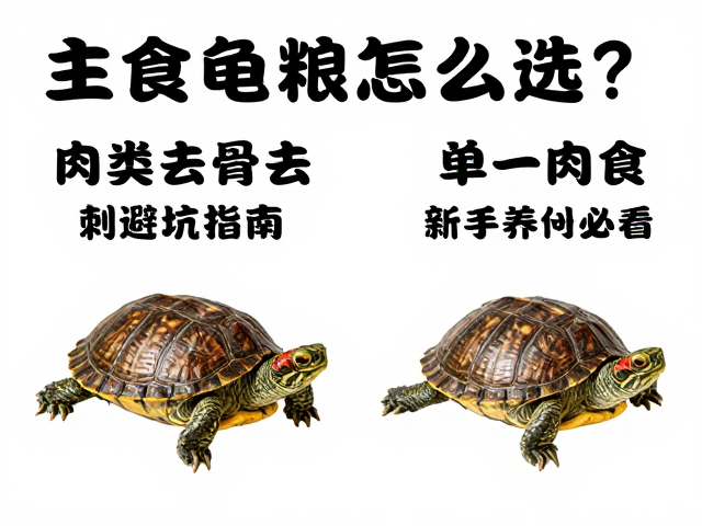 主食龟粮怎么选?肉类去骨去刺避坑指南,新手养龟必看