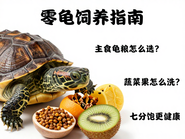 乌龟饲养指南,主食龟粮怎么选?蔬果怎么洗?七分饱更健康