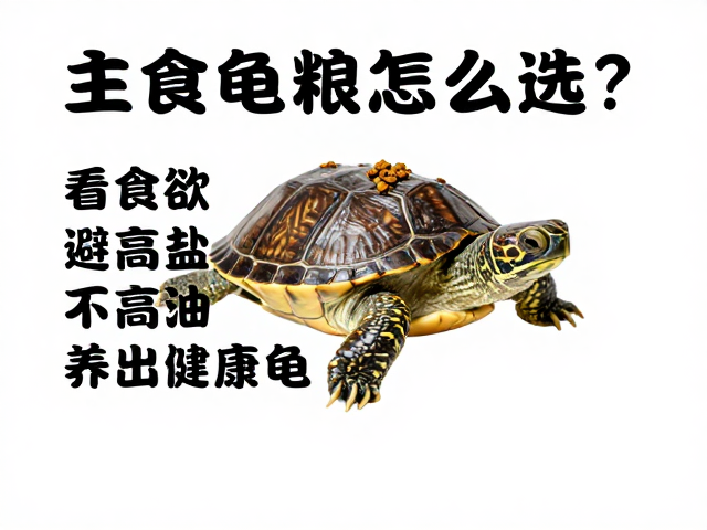 主食龟粮怎么选?看食欲、避高盐高油,养出健康龟