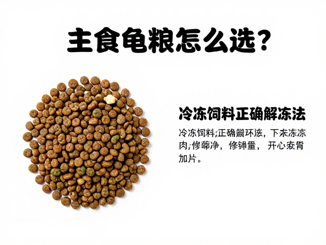 主食龟粮怎么选?冷冻饲料正确解冻法,打造安静无干扰养龟环境