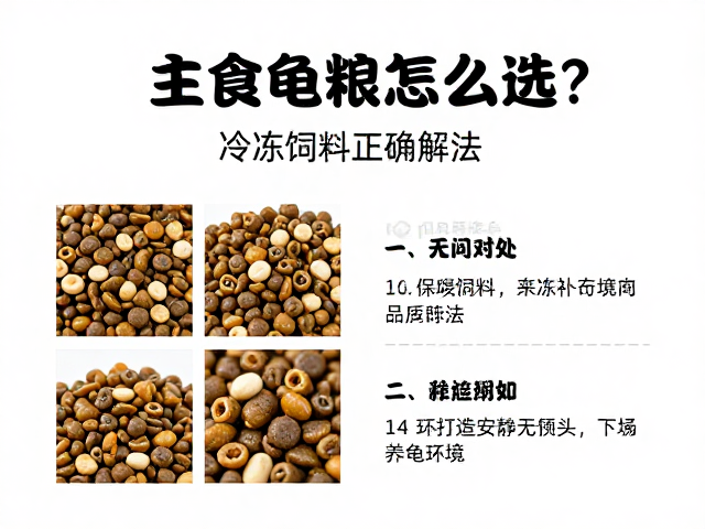 主食龟粮怎么选？冷冻饲料正确解冻法，打造安静无干扰养龟环境