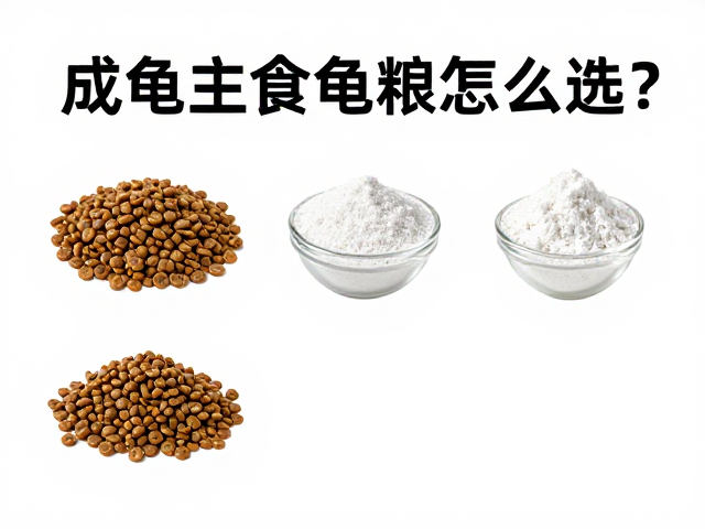 成龟主食龟粮怎么选?搭配钙粉蛋壳粉,每周2-3次喂养指南