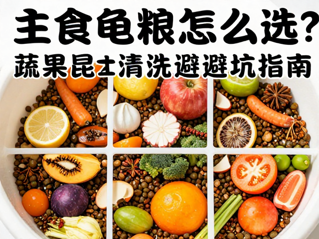 主食龟粮怎么选？蔬果昆虫清洗避坑指南，新手养龟必看