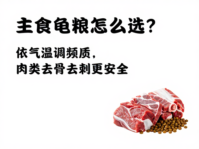 主食龟粮怎么选?依气温调频次,肉类去骨去刺更安全