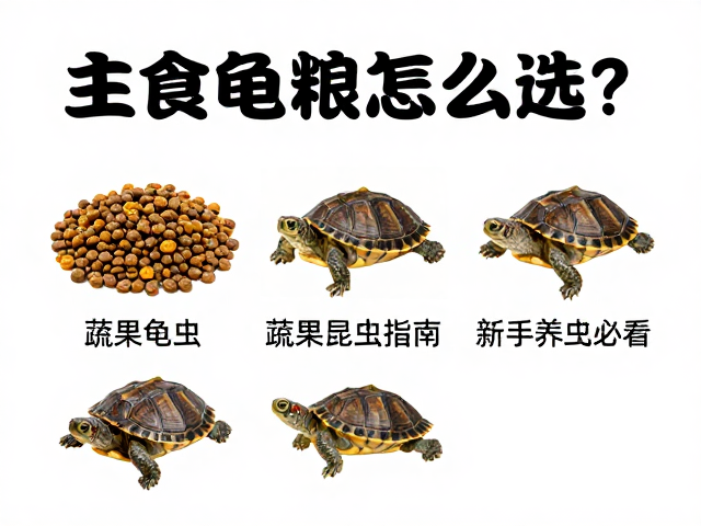 主食龟粮怎么选?蔬果昆虫清洗避坑指南,新手养龟必看