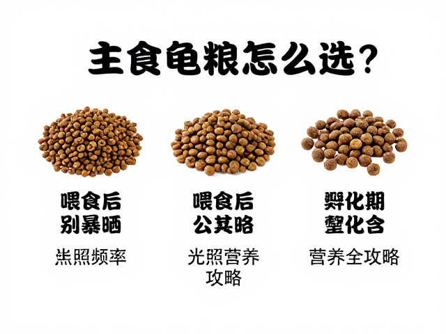 主食龟粮怎么选？喂食后别暴晒，孵化期营养全攻略