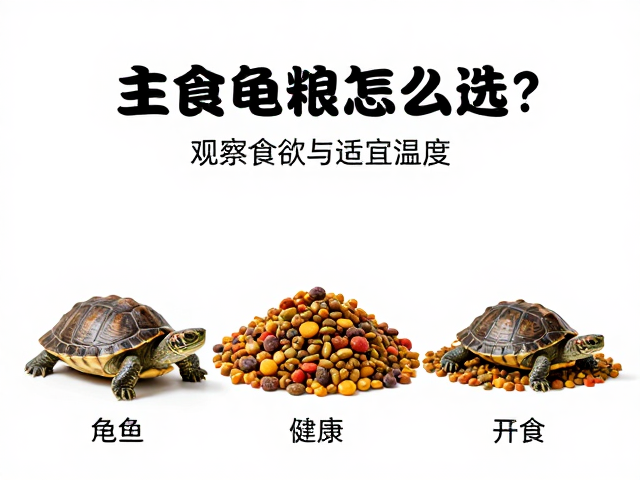 主食龟粮怎么选?观察食欲与适宜温度,让龟健康开食