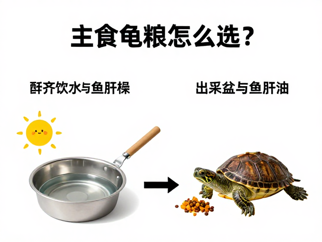 主食龟粮怎么选？配齐饮水盆与鱼肝油，养出壮龟