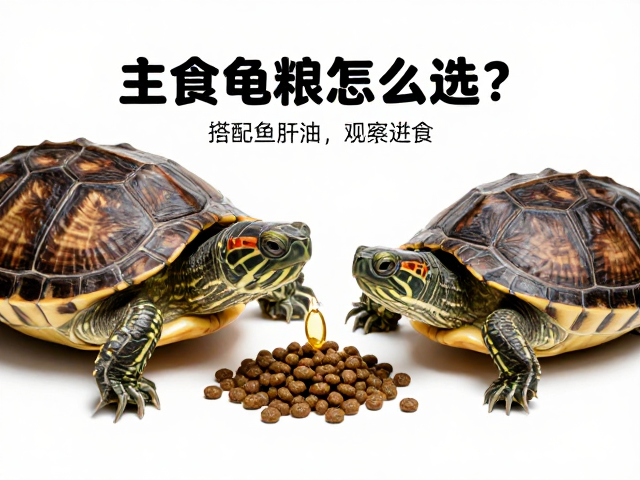 主食龟粮怎么选？搭配鱼肝油，观察进食，养出健康龟