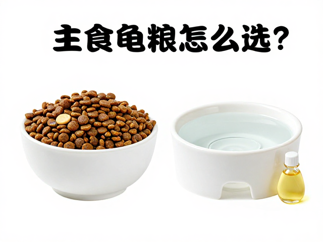 主食龟粮怎么选?搭配独立饮水盆与鱼肝油,养出健康龟