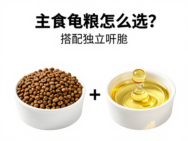 主食龟粮怎么选?搭配独立饮水盆与鱼肝油,养出健康龟