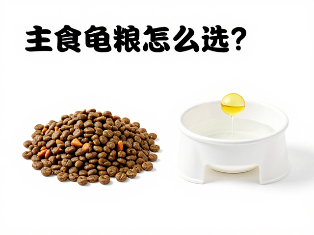 主食龟粮怎么选?搭配独立饮水盆与鱼肝油,养出健康龟