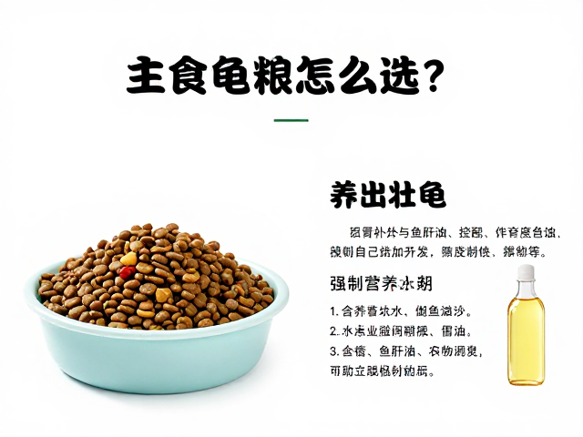 主食龟粮怎么选？配齐饮水盆与鱼肝油，养出壮龟