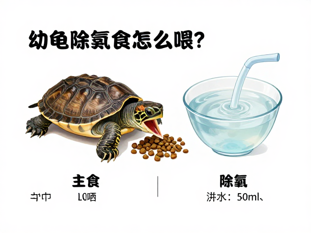 幼龟开口食怎么喂?主食龟粮选择与晾晒除氯自来水指南