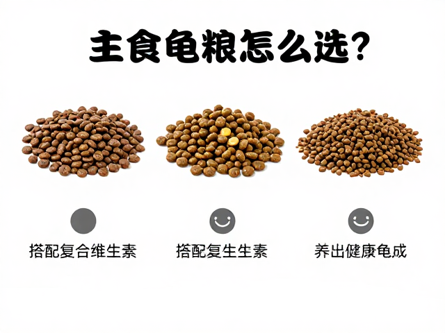 主食龟粮怎么选?搭配复合维生素,养出健康龟粮