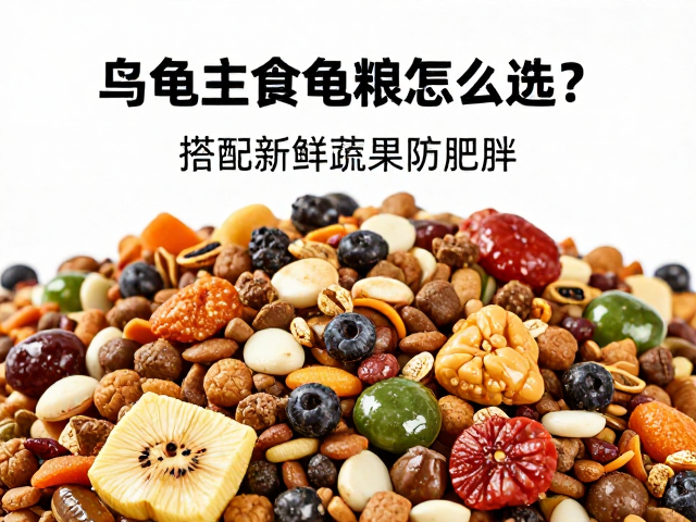 乌龟主食龟粮怎么选？搭配新鲜蔬果防肥胖