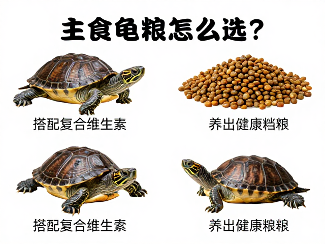 主食龟粮怎么选?搭配复合维生素,养出健康龟粮