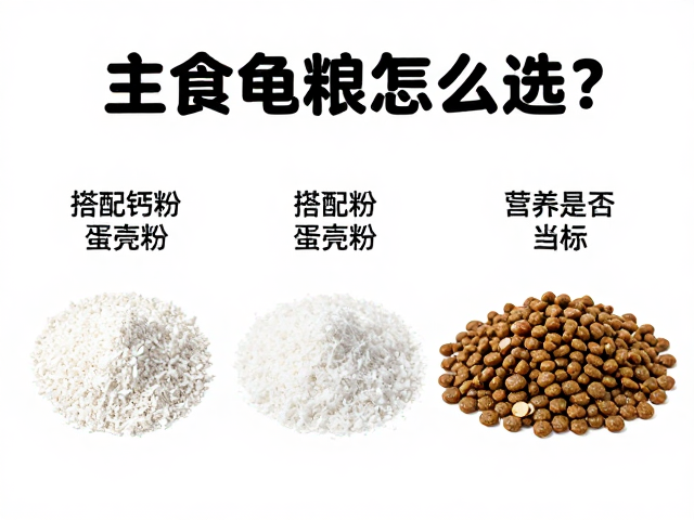 主食龟粮怎么选？搭配钙粉蛋壳粉，通过食欲状态判断营养是否达标