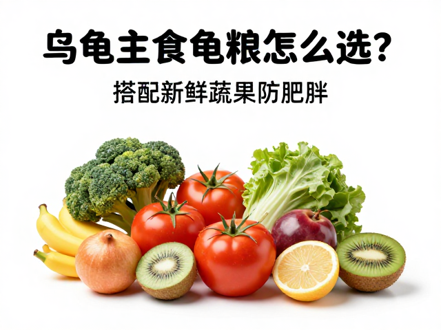 乌龟主食龟粮怎么选？搭配新鲜蔬果防肥胖
