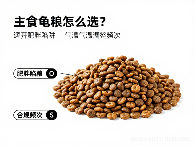 主食龟粮怎么选?避开肥胖陷阱,根据气温灵活调整喂食频次