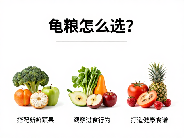 龟粮怎么选?搭配新鲜蔬果,观察进食行为,打造健康食谱