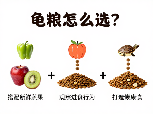 龟粮怎么选?搭配新鲜蔬果,观察进食行为,打造健康食谱