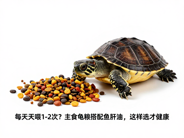 幼龟每天喂1-2次？主食龟粮搭配鱼肝油，这样选才健康