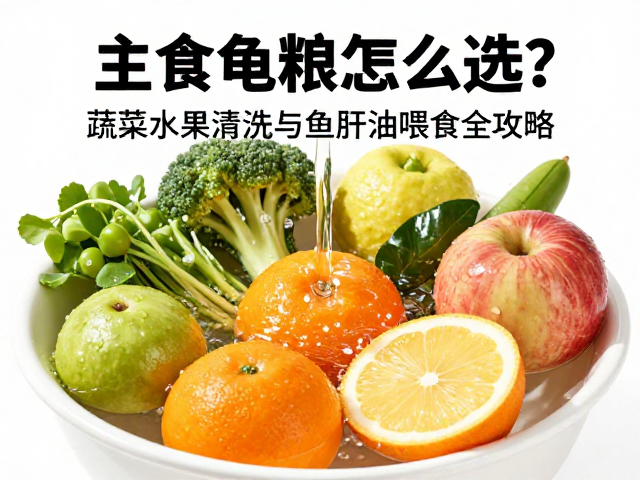 主食龟粮怎么选?蔬菜水果清洗与鱼肝油喂食全攻略