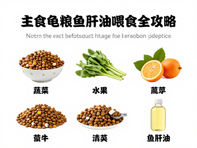 主食龟粮怎么选?蔬菜水果清洗与鱼肝油喂食全攻略