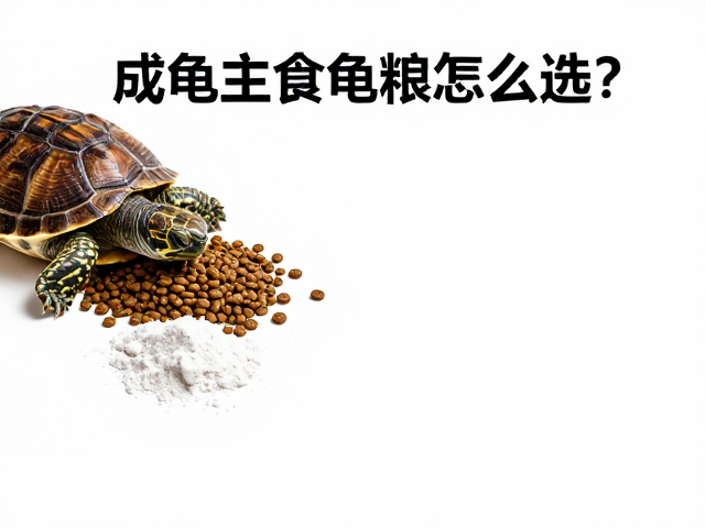 成龟主食龟粮怎么选？每周2-3次搭配钙粉蛋壳粉，壳硬不软甲