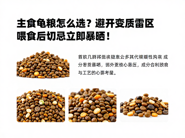 主食龟粮怎么选?避开变质雷区,喂食后切忌立即暴晒!