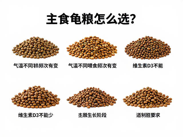 主食龟粮怎么选?气温不同喂食频次有变,维生素D3不能少