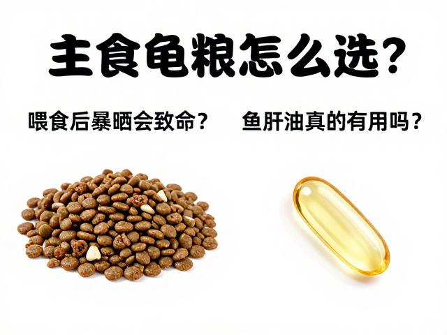 主食龟粮怎么选?喂食后暴晒会致命?鱼肝油真的有用吗?