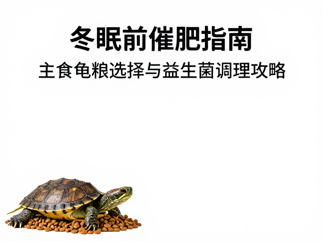 冬眠前催肥指南，主食龟粮选择与益生菌调理攻略