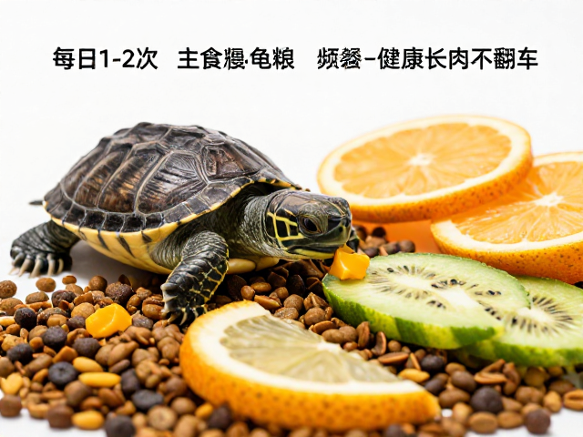 幼龟怎么喂？每日1-2次主食龟粮，新鲜蔬果，健康长肉不翻车