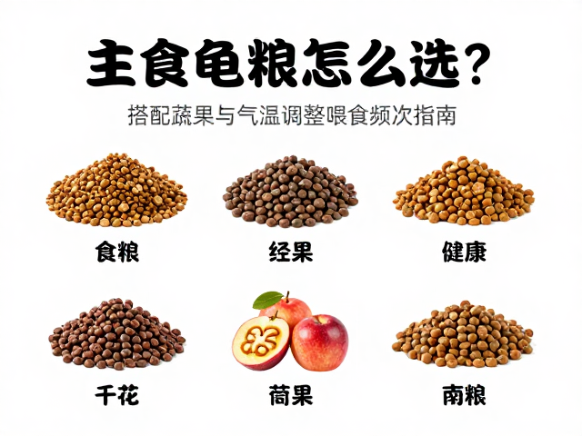 主食龟粮怎么选?搭配蔬果与气温调整喂食频次指南