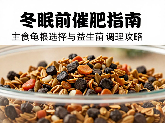 冬眠前催肥指南,主食龟粮选择与益生菌调理攻略
