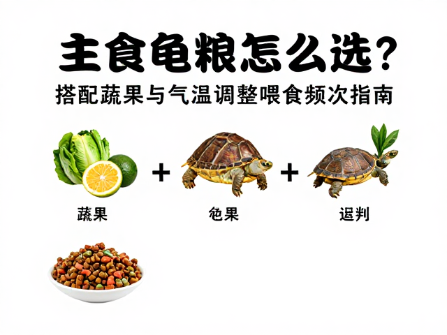 主食龟粮怎么选？搭配蔬果与气温调整喂食频次指南