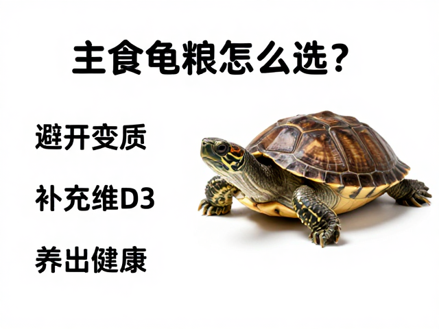 主食龟粮怎么选?避开变质,补充维D3养出健康龟