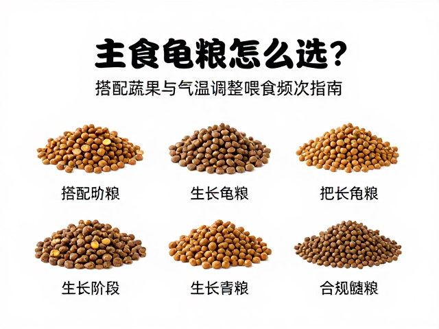 主食龟粮怎么选？搭配蔬果与气温调整喂食频次指南
